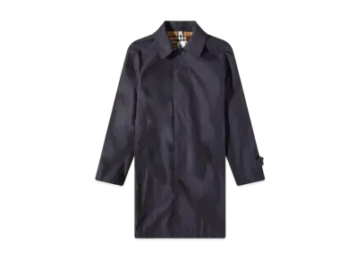 Burberry Men's Camden Car Coat "Carbon Blue"