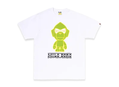 A BATHING APE Milo Borg Tee "White"