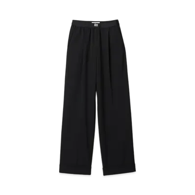 MIU MIU Women's Grain De Poudre Pants "Black"