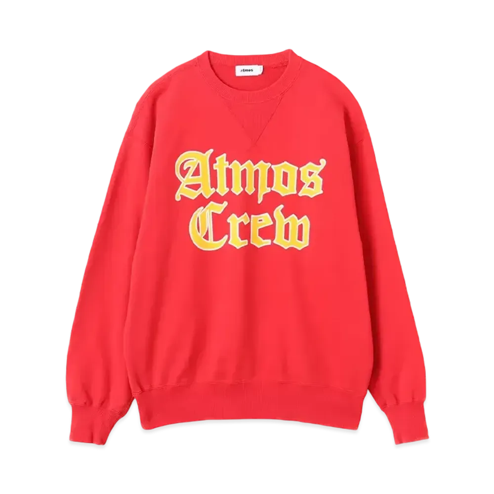 atmos Flocky Print Sweatshirt "Red"