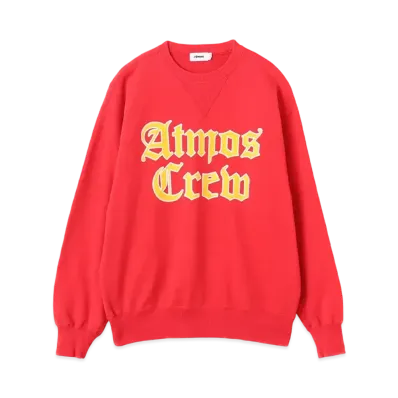 atmos Flocky Print Sweatshirt "Red"