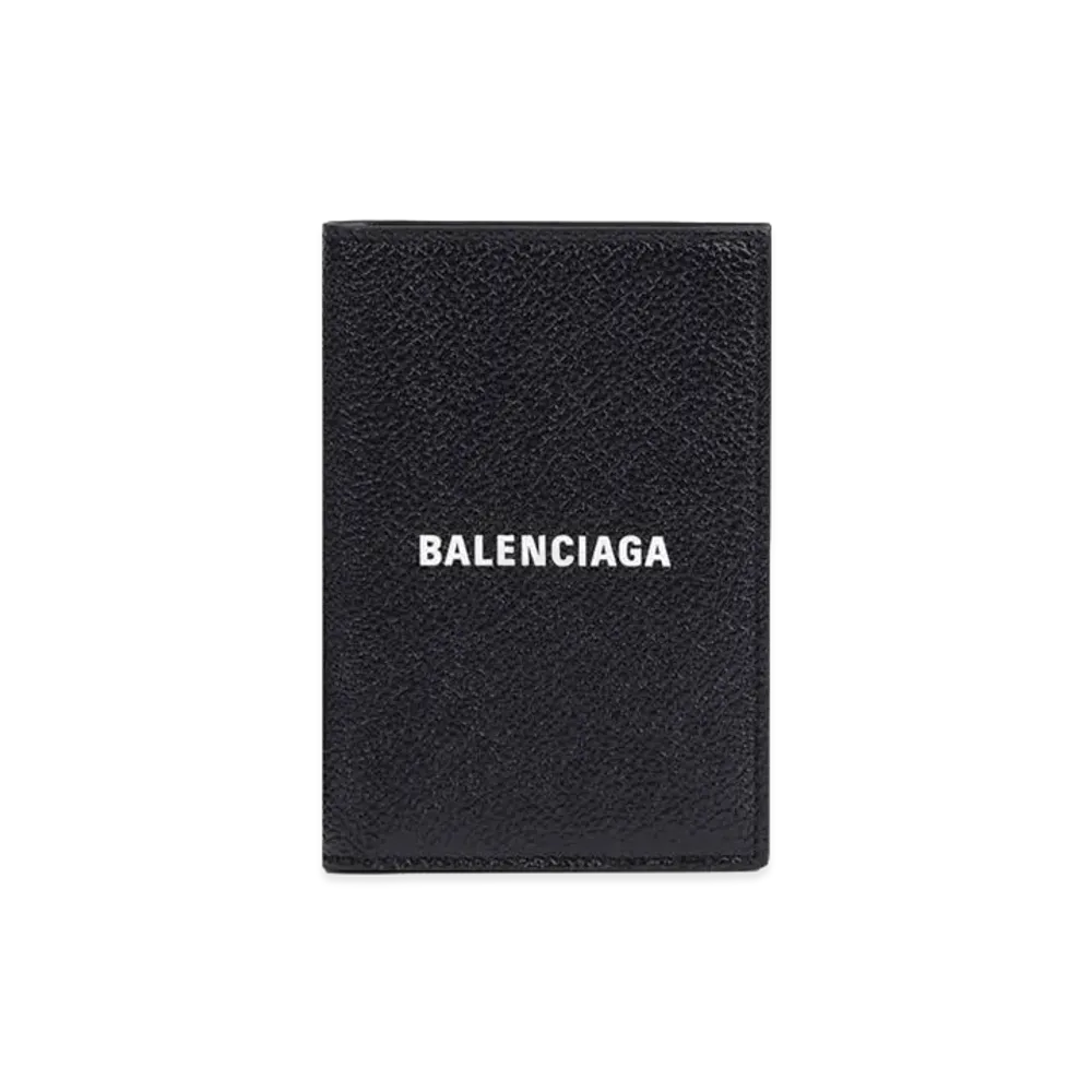 BALENCIAGA Cash Vertical Bifold Wallet "Black"