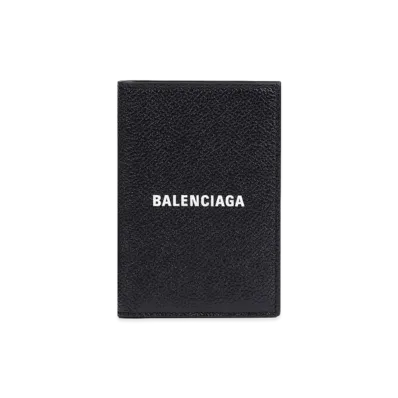 BALENCIAGA Cash Vertical Bifold Wallet "Black"