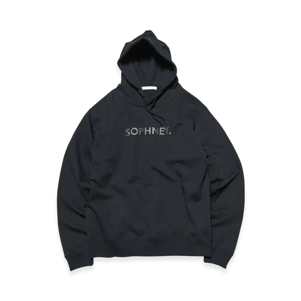 SOPHNET. Logo Patch Hoodie "Black"