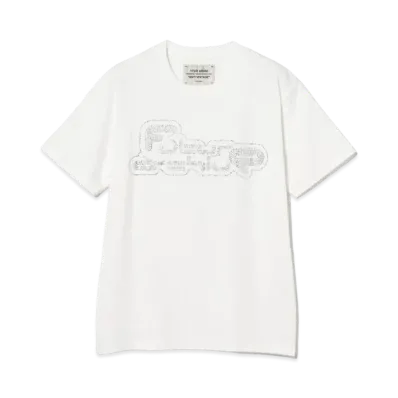 BEAMS FUTURE ARCHIVE x AsahiNa Print Tee "Fa" "White"