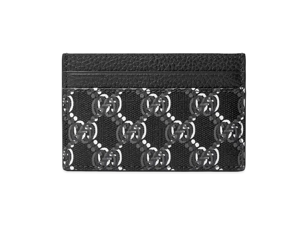 GUCCI GG Shadow Card Case "Dark Grey Canvas"