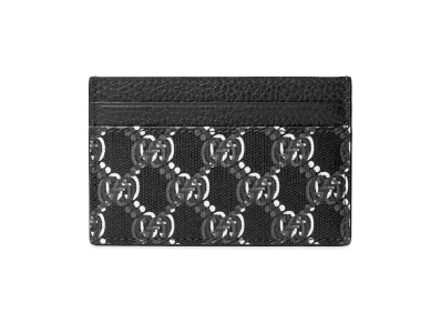 GUCCI GG Shadow Card Case "Dark Grey Canvas"