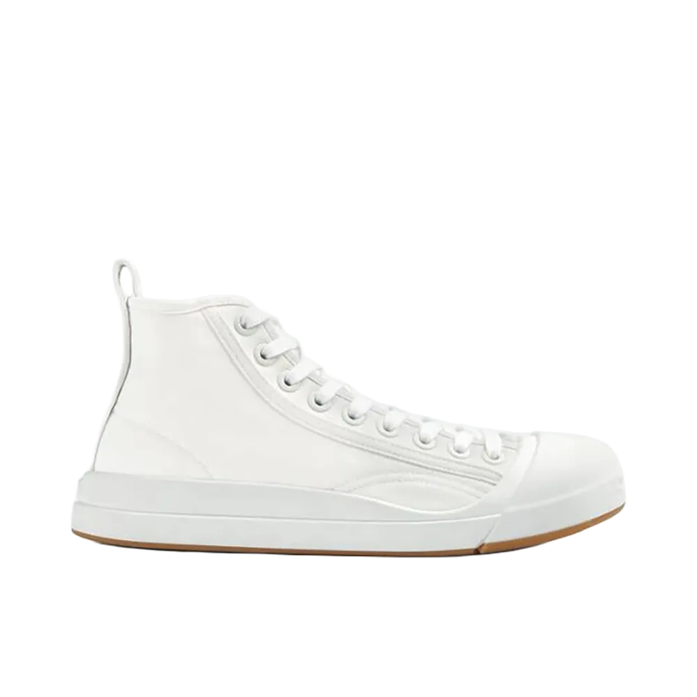 Bottega Veneta Women's Vulcan High-Top Canvas "Optic White"