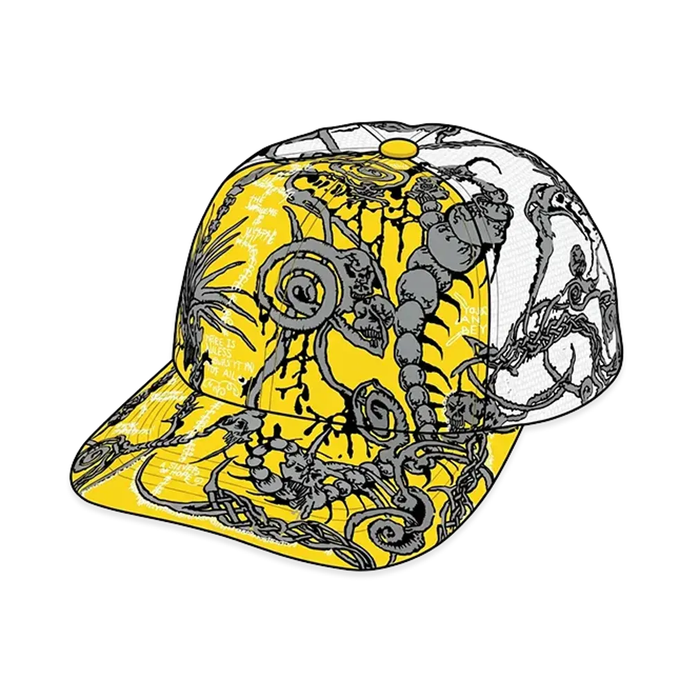 Supreme Wombat Embroidered Mesh Back 6-Panel "Yellow"