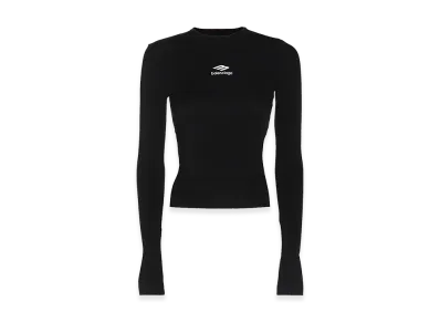 BALENCIAGA Women's Long Sleeve T-Shirts "Black"