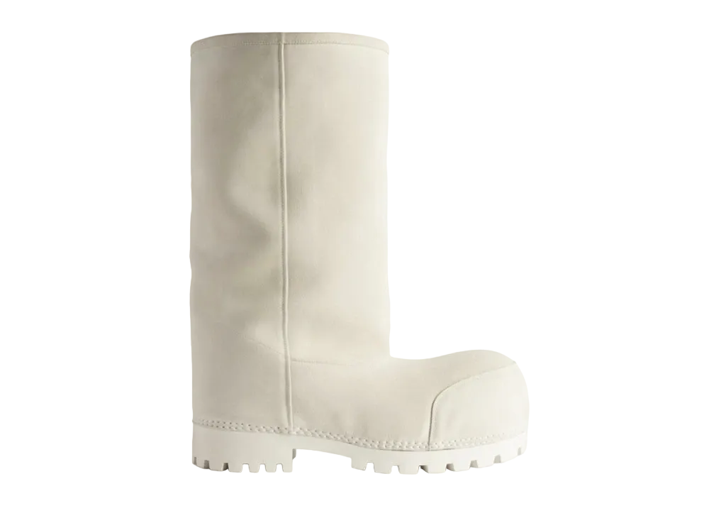 BALENCIAGA Women's Alaska Fur High Boot "White"
