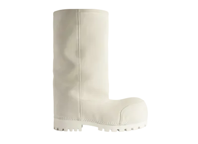BALENCIAGA Women's Alaska Fur High Boot "White"