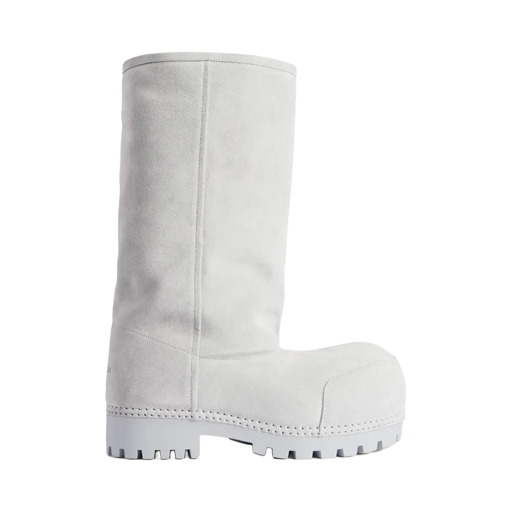 BALENCIAGA Alaska Fur High Boots "Ciel"
