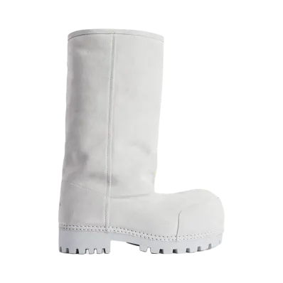 BALENCIAGA Alaska Fur High Boots "Ciel"
