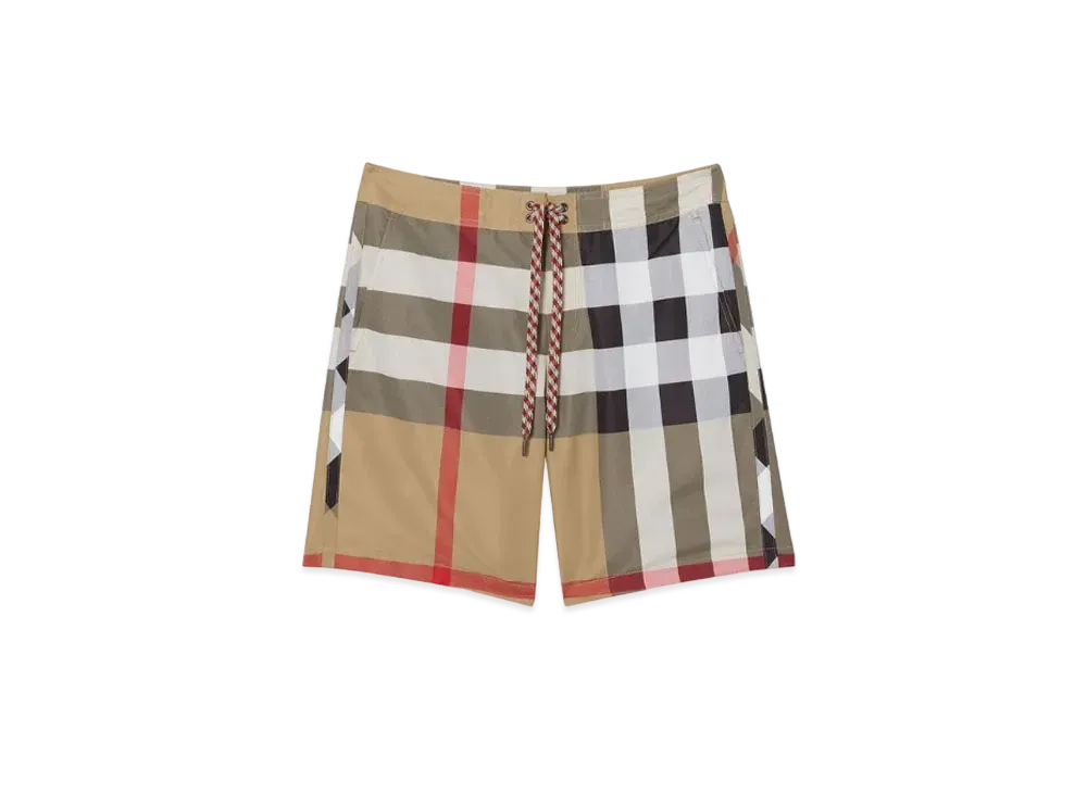 Burberry Men's Check Swim Shorts "Archive Beige"