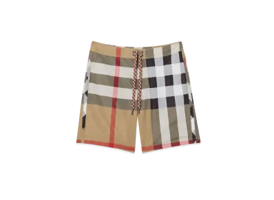 Burberry Men's Check Swim Shorts "Archive Beige"