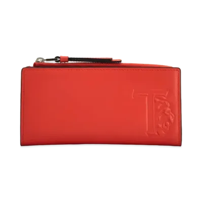 TOD'S Leather Wallet "Orange"
