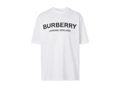 Burberry Men's Logo Print Cotton T-shirt "White"