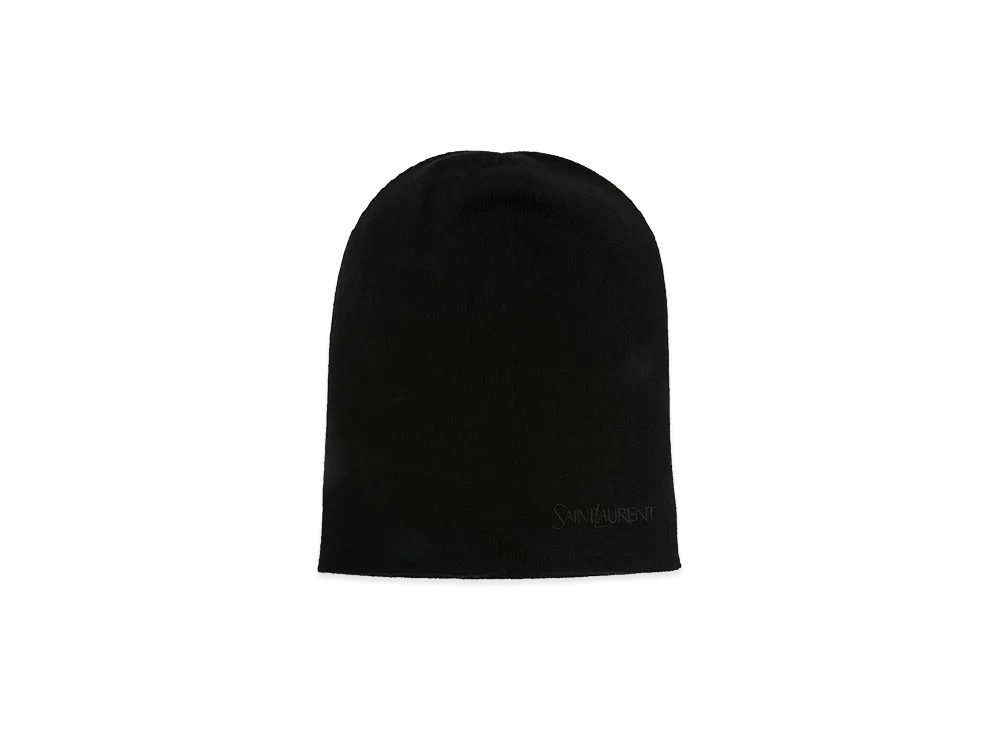 Saint Laurent Women's Cashmere Beanie Hat "Black"