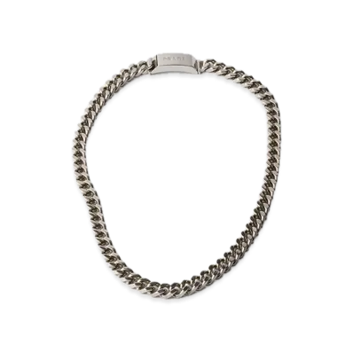 PRADA Silver Chain Necklace "Antique Silver"