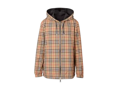 Burberry Men's Check Reversible Jacket "Archive Beige"
