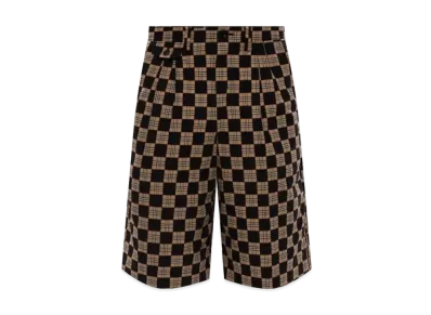 Burberry Men's Chequer Jacquard Tailored Shorts "Archive Beige"