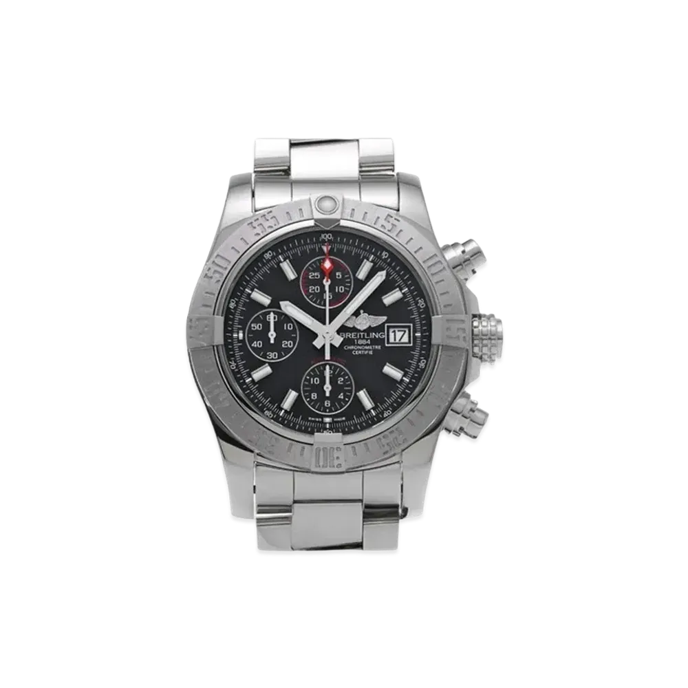 Breitling Avenger II Chronograph "Black/Stainless Steel"