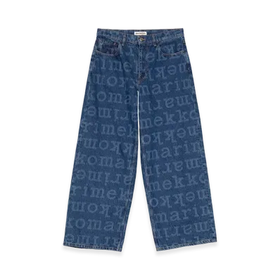 Marimekko Women's Maridenim Loose Logo Jeans "Indigo Blue"