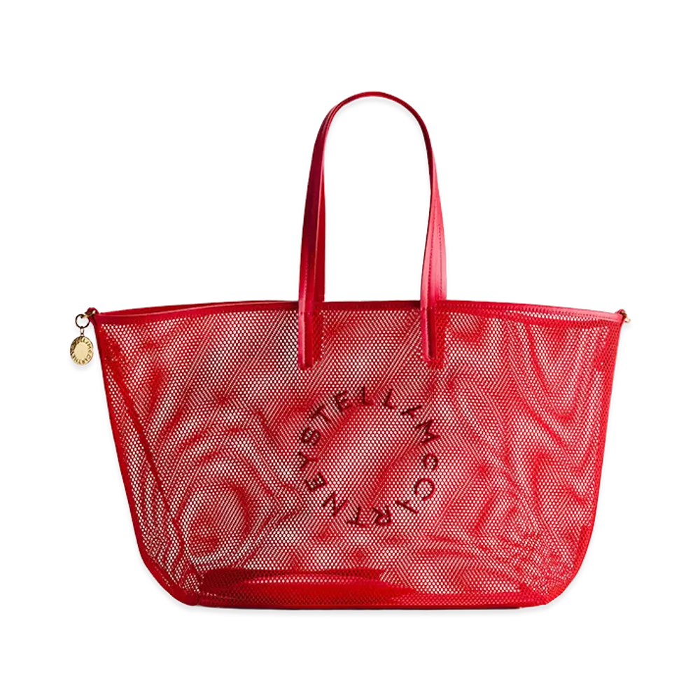 H&M x Stella McCartney Women's Large Mesh Tote Bag "Red"