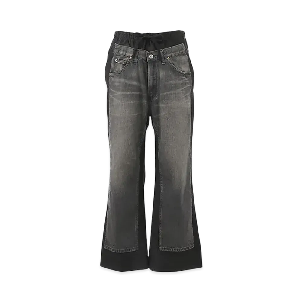 JUNYA WATANABE Pants Cotton Denim/Wool Ester Serge "Black"