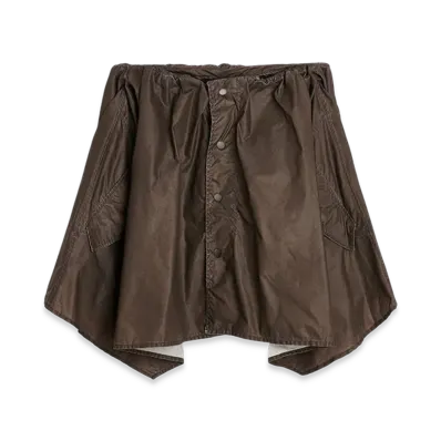 OUR LEGACY Women's Mainsail Skirt "Brown Wash Out Nylon"