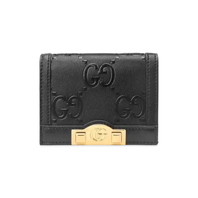 GUCCI GG Card Case Wallet "Black"