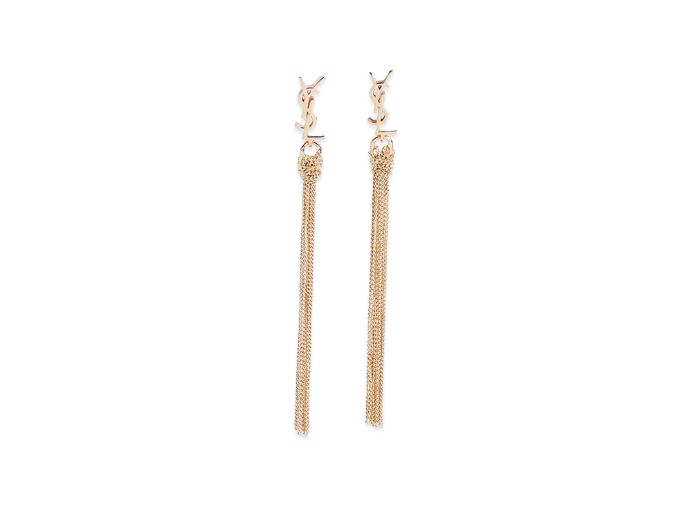 Saint Laurent Women's 'Cassandre' Earrings "Gold"