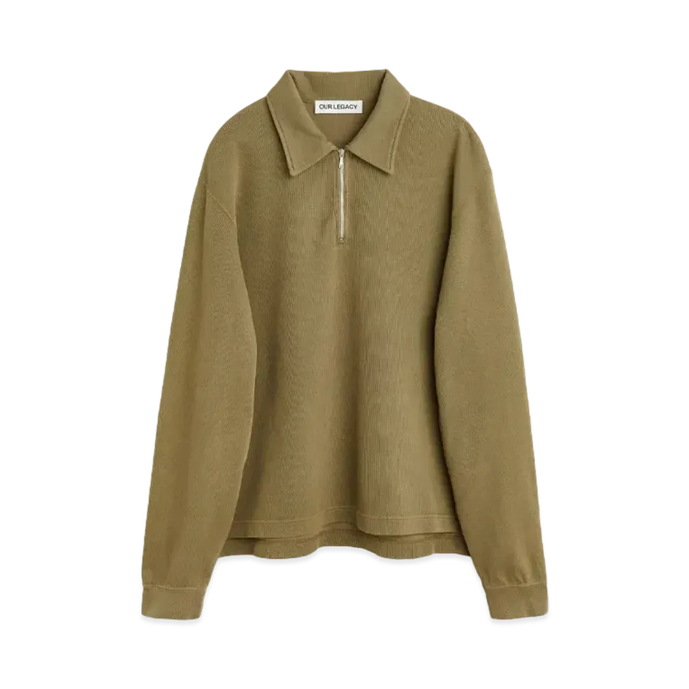 OUR LEGACY Lad Sweatshirt Uniform Athletic Rib "Uniform Olive"