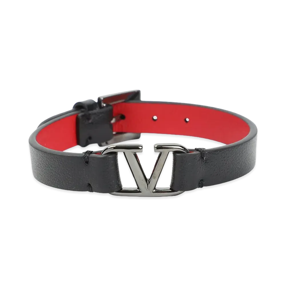 Valentino Garavani V Logo Signature Bracelet "Black"