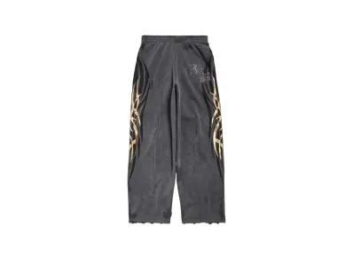 BALENCIAGA Men's Tacky Gold Baggy Sweatpants "Black"