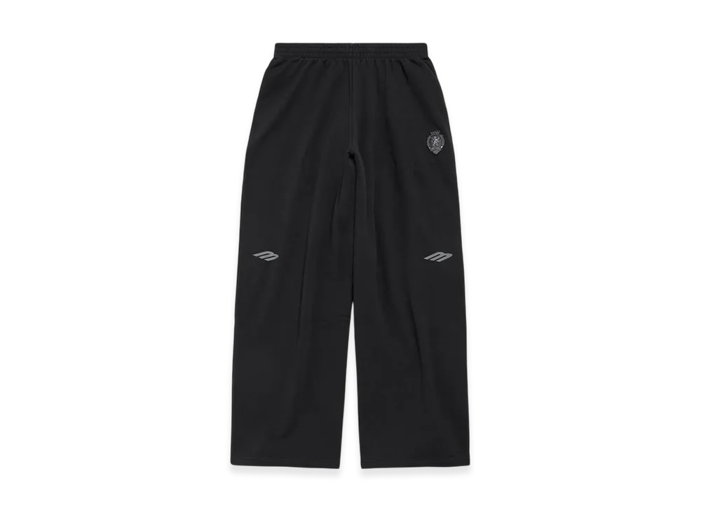 BALENCIAGA 3B Football Baggy Sweatpants "Black/Charcoal"