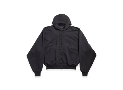 BALENCIAGA Agaicnelab Hooded Bomber "Black Orange"