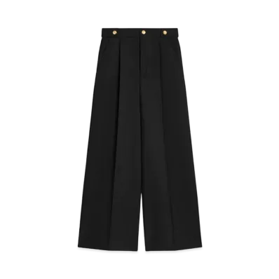 CELINE Taillat Pants In Mohair Wool "Black"