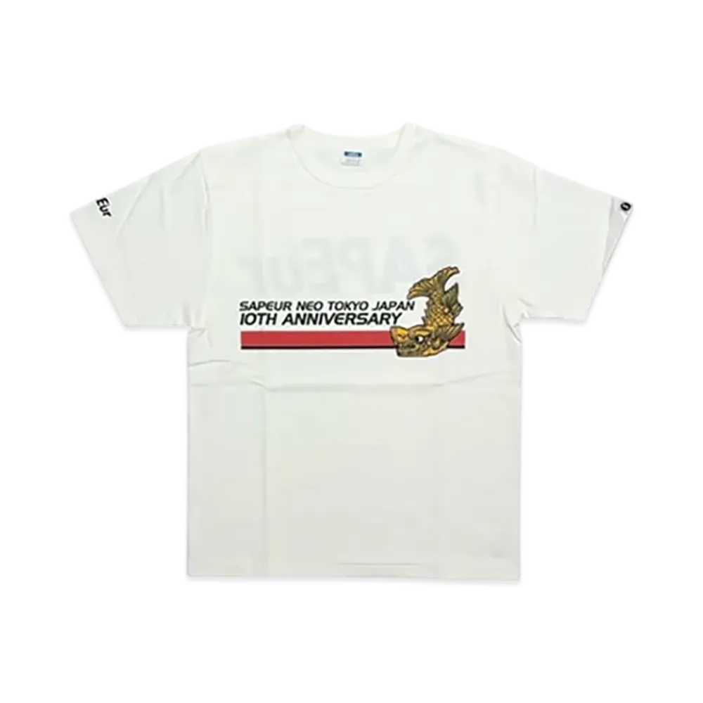 SAPEur Youth 10TH Anniversary Tee S/S Tee "White"