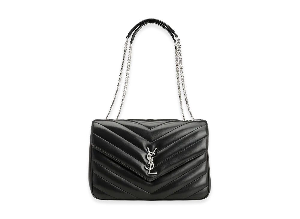 Saint Laurent Women's Loulou Matelasse Lambskin Handbag "Black"