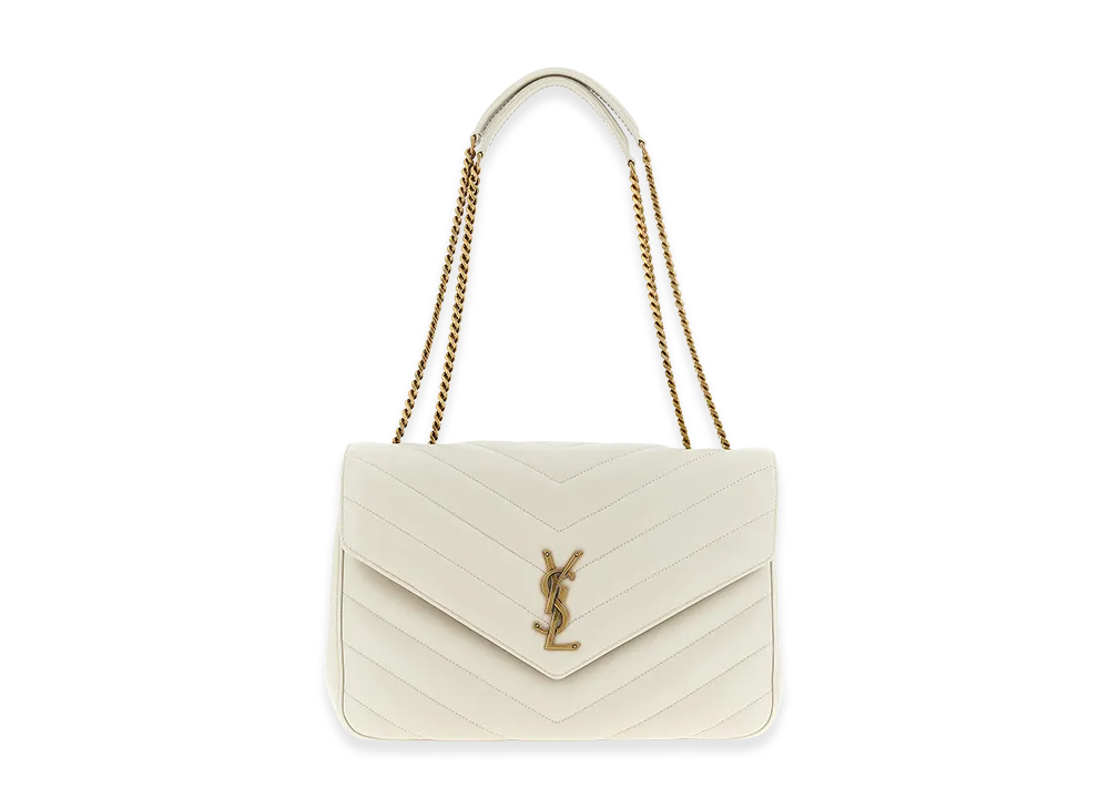Saint Laurent Women's Loulou Large Shoulder Bag "Beige"