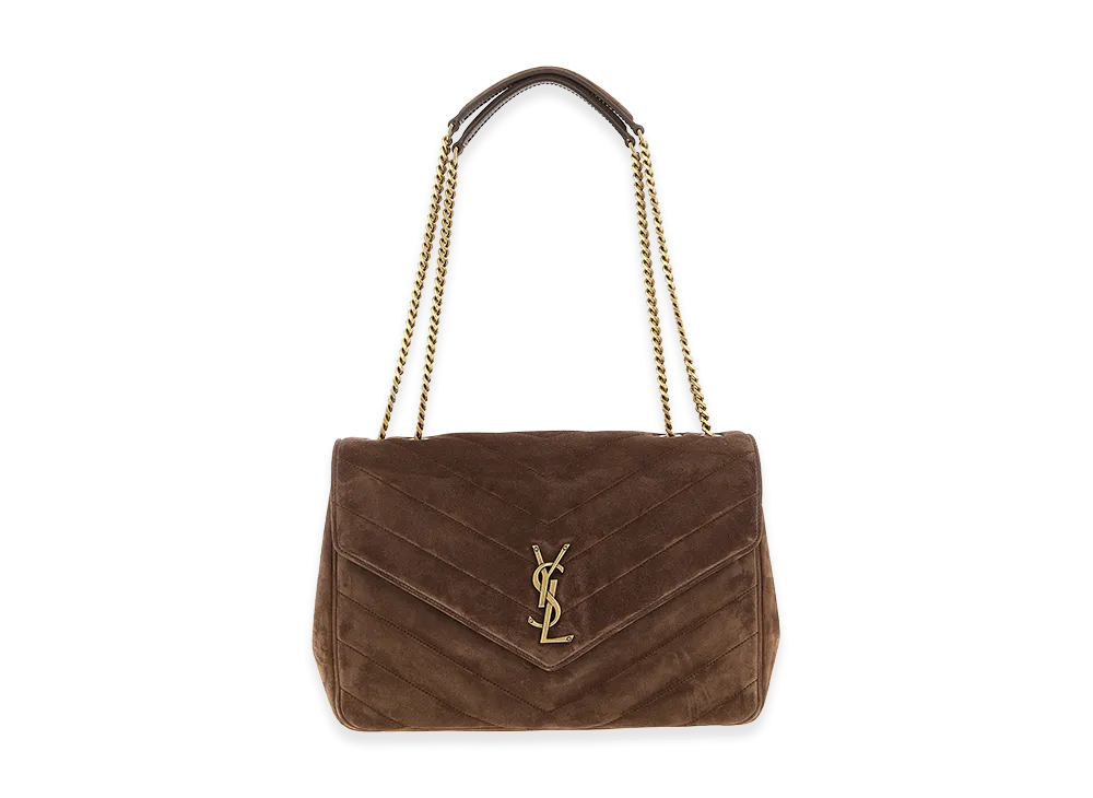Saint Laurent Women's Loulou Large Shoulder Bag "Brown"