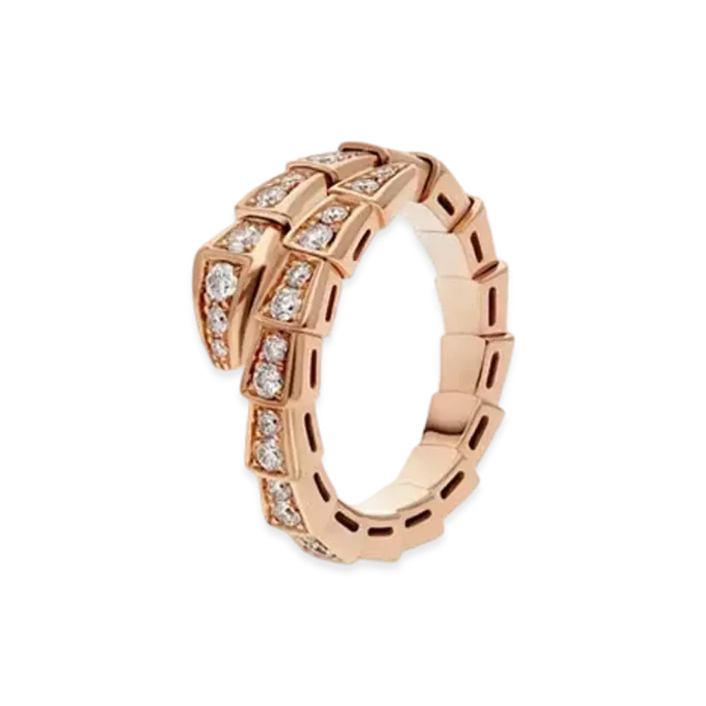 BVLGARI Serpenti Viper Ring "Pink Gold"