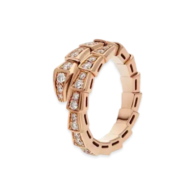 BVLGARI Serpenti Viper Ring "Pink Gold"