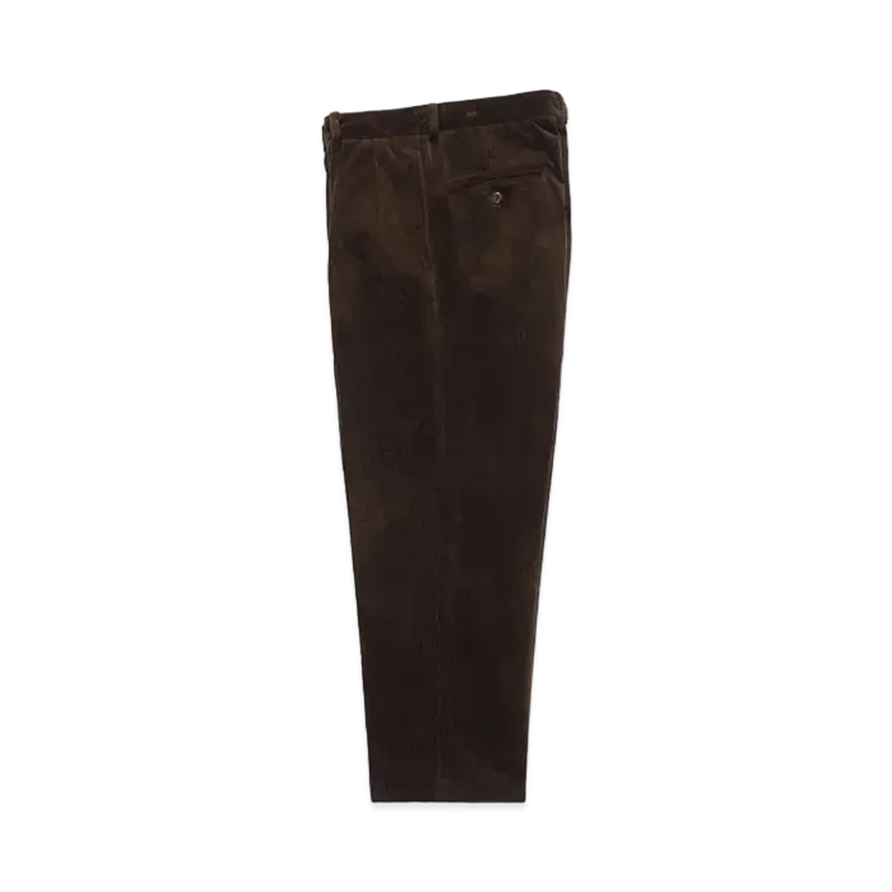 WACKO MARIA Double Pleated Corduroy Trousers "Brown"