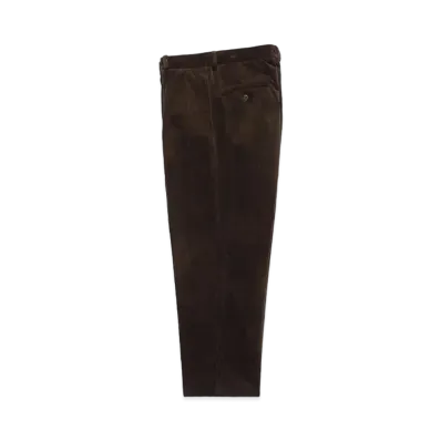 WACKO MARIA Double Pleated Corduroy Trousers "Brown"