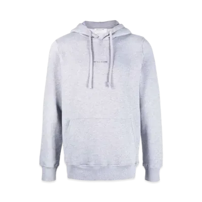 1017 ALYX 9SM Logo-Print Cotton Hoodie "Gray"