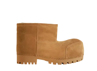 BALENCIAGA Women's Alaska Fur Bootie "Brown"