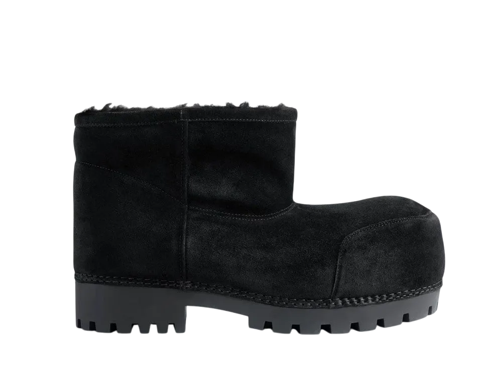 BALENCIAGA Alaska Fur Bootie "Black"